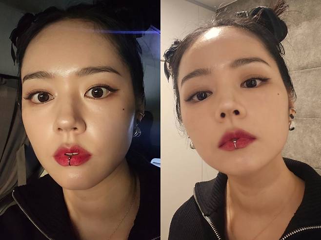 배우 한가인이 파격 변신을 시도했다. 인스타그램 캡처.