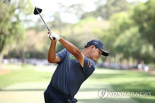 김시우의 티샷. [AFP/게티이미지=연합뉴스]