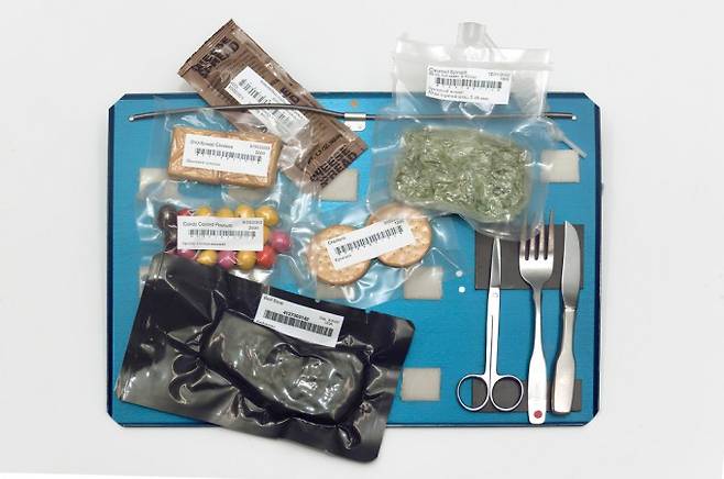 우주 비행사들이 섭취하는 음식. 퍼블릭 도메인 제공&nbsp;