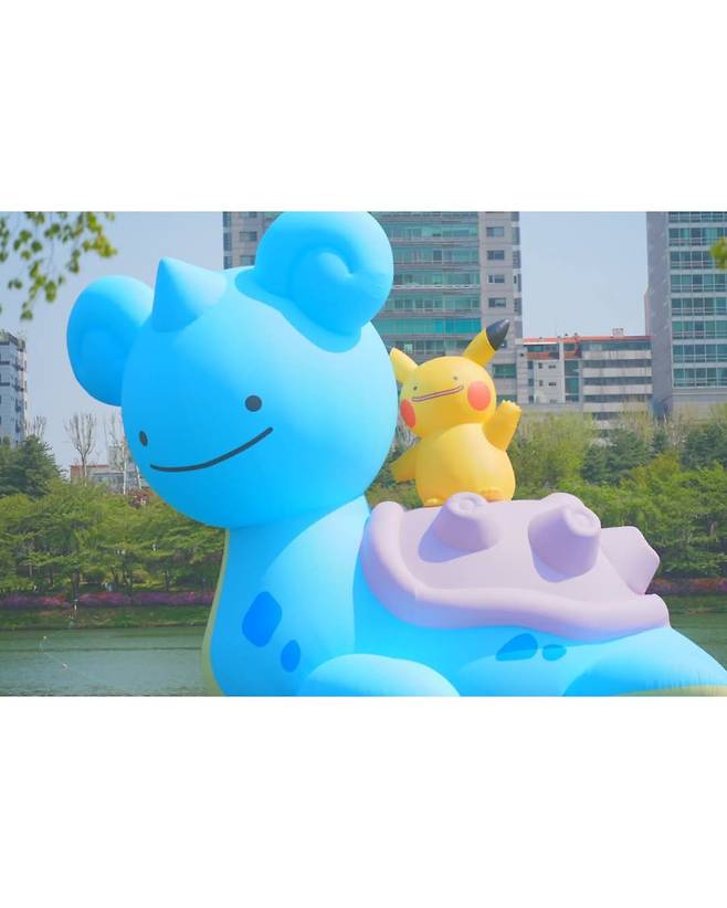 석촌호수 메타몽 근황