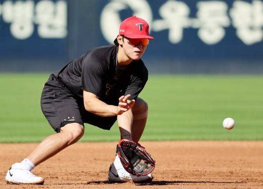 복귀한 김도영. 사진[연합뉴스]