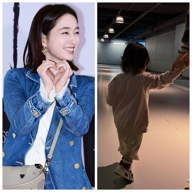 이민정의 일상은 어느덧 ‘엄마의 이야기’로 채워지고 있다.사진=김영구 기자 / 이민정 SNS