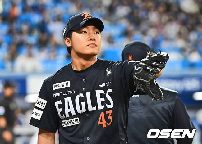 [OSEN=이석우 기자] 한화 정우주. 2025.04.04 / foto0307@osen.co.kr