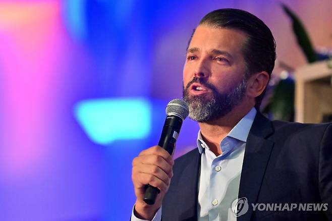 도널드 트럼프 미국 대통령 아들 트럼프 주니어 [EPA 연합뉴스 자료사진. 재배포 및 DB 금지]