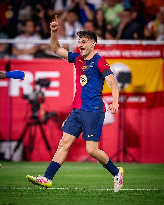 27일 레알 마드리드와 코파 델 레이 결승전에서 선제골을 터뜨린 FC바르셀로나의 페드리