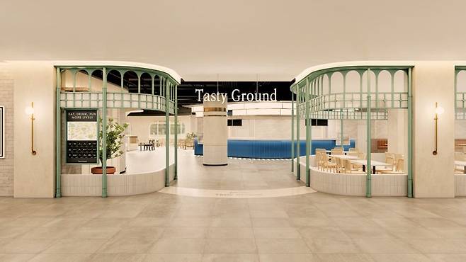 리뉴얼된 롯데아울렛 청주점 '테이스티그라운드' 매장.