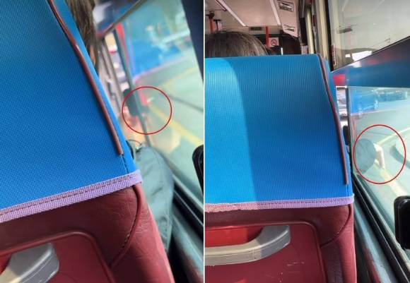 중국인으로 추정되는 여성이 시내버스 안에서 담배를 피우고 있다. [사진=인스타그램 'hyunsi2000']