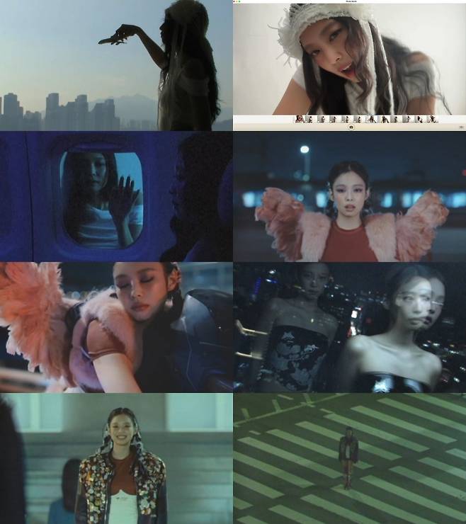 Jennie is seen in her new music video "Seoul City" released on Sunday (Odd Atelier)