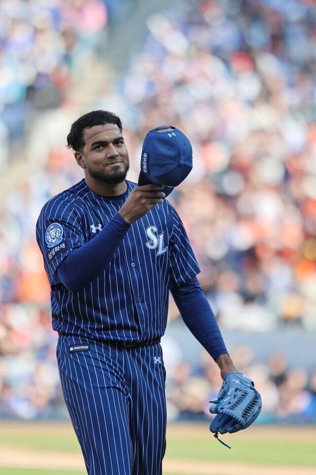 삼성 라이온즈 데니 레예스./삼성 라이온즈