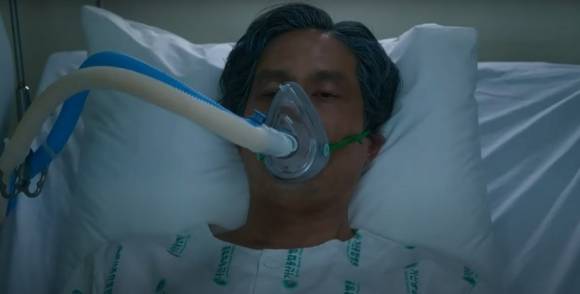 넷플릭스 드라마 ‘폭싹 속았수다’에서 극중 양관식(배우 박해준)이 다발성 골수종으로 임종을 앞둔 모습. 자료 : 넷플릭스