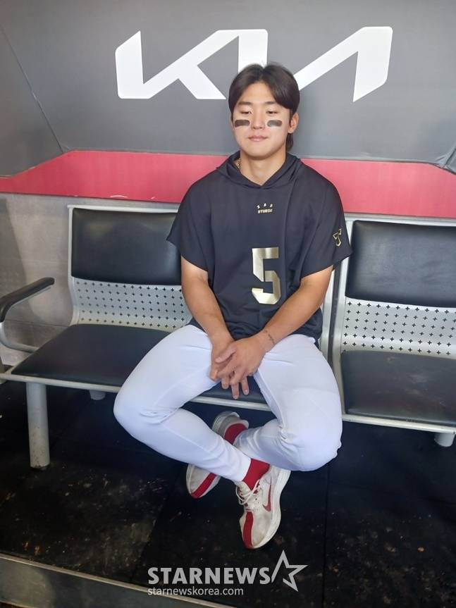 KIA 김도영이 26일 경기 후 인터뷰를 하고 있다. /사진=신화섭 기자