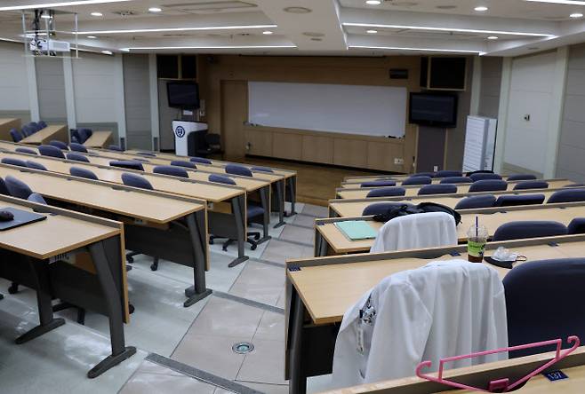 24일 서울 한 의과대학 강의실. (사진=뉴시스)