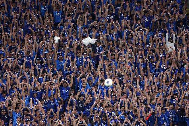 광주FC전 알힐랄 팬들의 모습. 사진=한국프로축구연맹