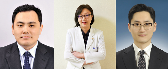 우상명, 공선영, 전중원 국립암센터 간담도췌장암센터 교수. 국립암센터 제공.