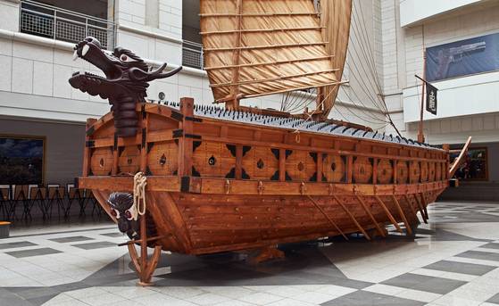 거북선 모형. 특허청