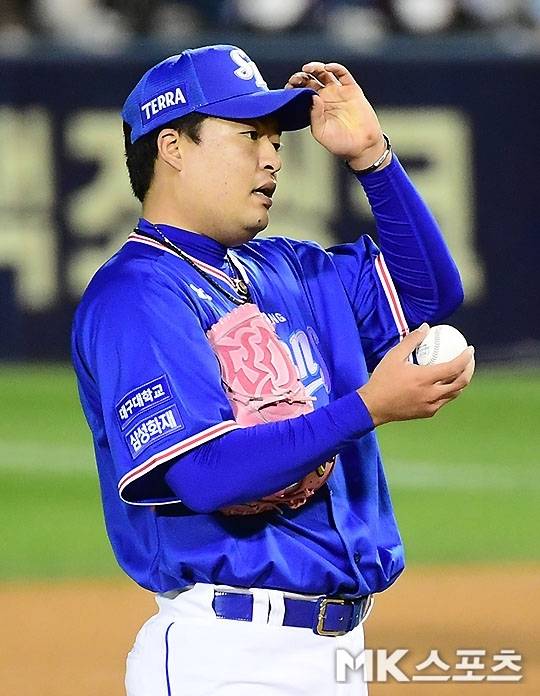 삼성에서 활약할 당시의 심창민. 사진=김영구 기자