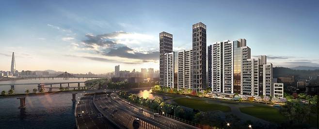 서울 광진구 광나루 현대아파트 리모델링  투시도 [삼성물산 제공]