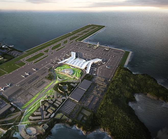 [부산=뉴시스] 가덕도신공항 여객터미널 조감도. (사진=뉴시스 DB). photo@newsis.com *재판매 및 DB 금지