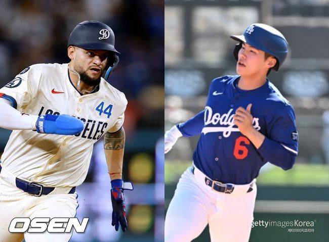 [사진] 앤디 파헤스(좌)와 김혜성 ⓒGettyimages(무단전재 및 재배포 금지)