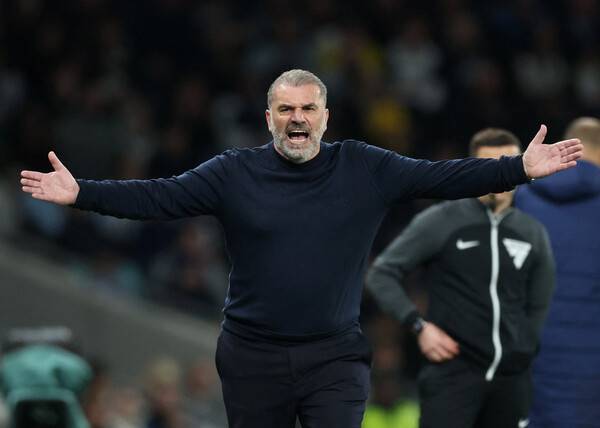 ▲ 토트넘 홋스퍼 엔제 포스테코글루 감독은 역대 리그 최다패 감독으로 자리 잡을 위기에 처했다. ⓒ연합뉴스/REUTERS/AFP