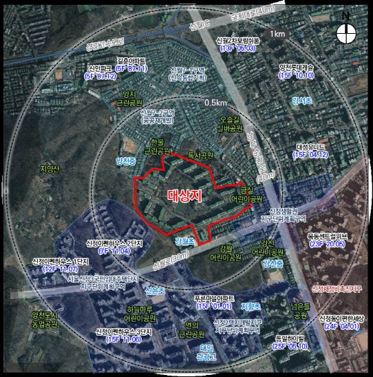 양천구 신월시영아파트 재건축 사업 위치도.(사진=서울시)