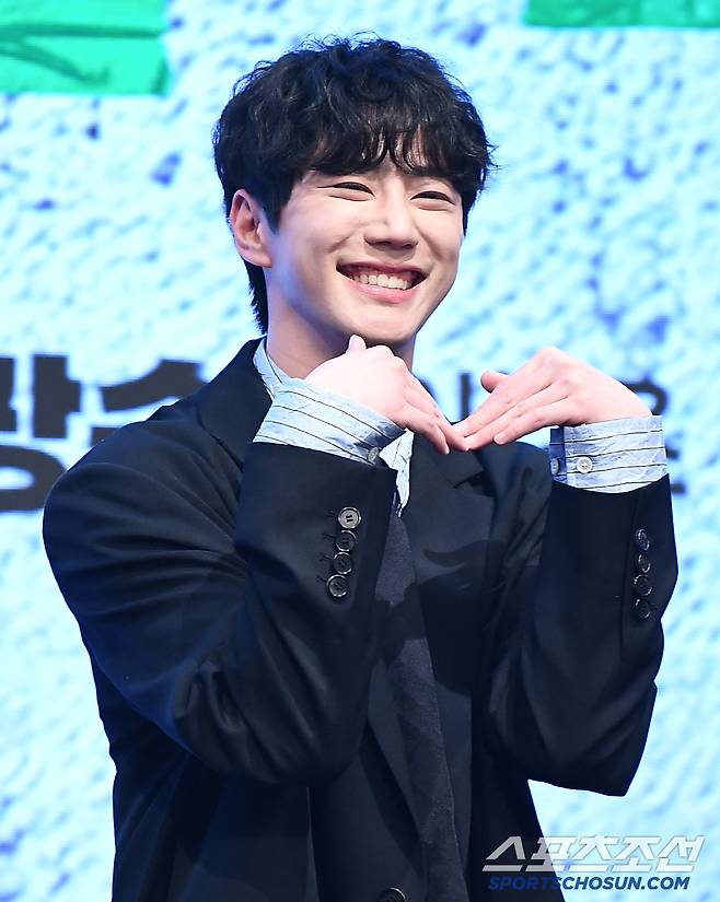 KBS2 수목드라마 '24시 헬스클럽' 제작발표회가 29일 오후 서울 신도림 디큐브시티에서 열렸다. 이준영이 포즈 취하고 있다. 정재근 기자 cjg@sportschosun.com/2025.4.29/