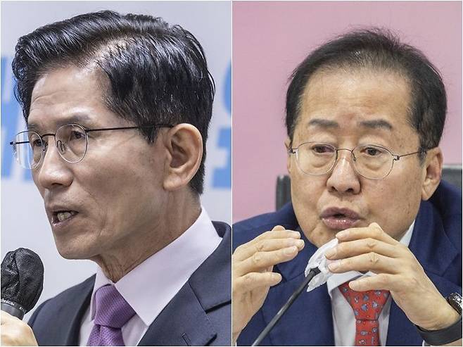 김문수·홍준표 국민의힘 대선 경선 후보 ⓒ연합뉴스