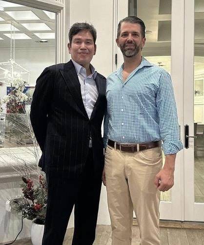 정용진 신세계그룹 회장과 트럼프 주니어. 정용진 회장 인스타그램