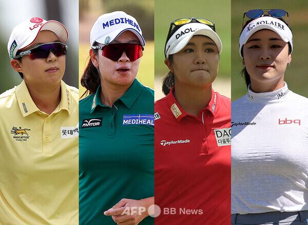 2025년 미국여자프로골프(LPGA) 투어 신설 대회인 블랙 데저트 챔피언십에 출전하는 김효주, 김아림, 유해란, 윤이나 프로. 사진제공=ⓒAFPBBNews = News1