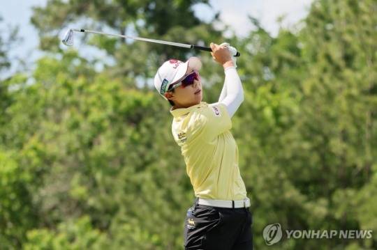 김효주의 최종 라운드 경기 모습