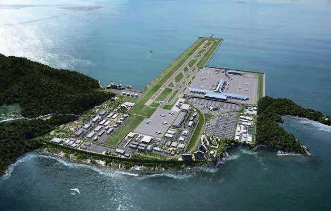 부산 가덕도 신공항 조감도. [사진 = 국토교통부]