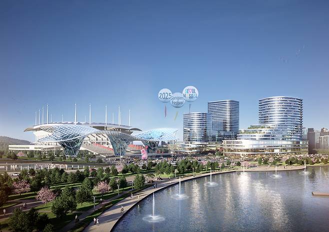 마포농수산물시장 일대 조감도. 서울시