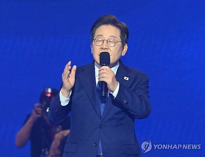 이재명 더불어민주당 대선 후보. 연합뉴스.