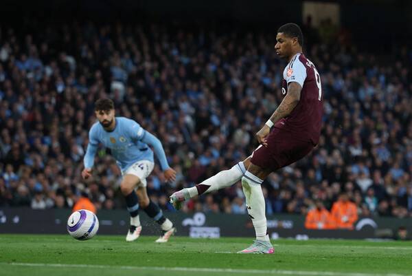 ▲ 애스턴 빌라 임대 중인 마커스 래시포드, 부상으로 시즌 아웃 위기에 몰렸다. 원소속팀 맨체스터 유나이티드도 주시하고 있다. ⓒ연합뉴스/REUTERS