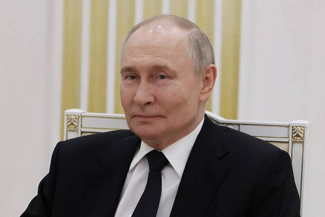 블라디미르 푸틴 러시아 대통령이 29일(현지시간) 러시아 볼고그라드에서 알렉산더 루카셴코 벨라루스 대통령과의 회담에 참석하고 있다. (사진=로이터)