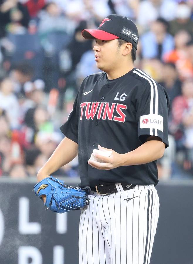 29일 대전 한화생명 볼파크에서 열린 한화와 경기에 선발 투수로 출전한 송승기