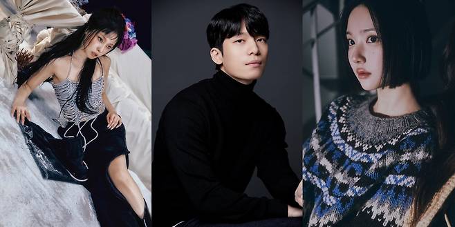 엔믹스 규진, 위하준, 하츠투하츠 지우(왼쪽부터, 소속사 제공)