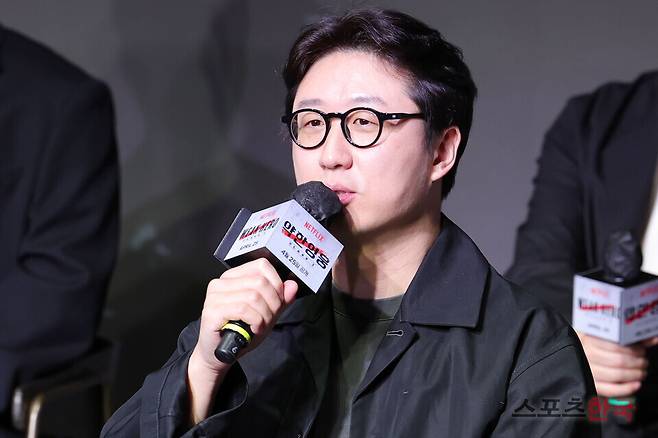 넷플릭스 시리즈 '약한영웅 Class 2'의 제작발표회에 참석한 유수민 감독. 25.04.21 ⓒ이혜영 기자 lhy@hankooki.com