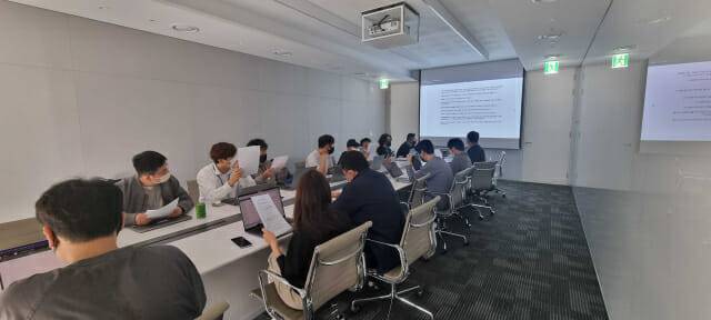 코인원 침해사고 대응훈련 모습.