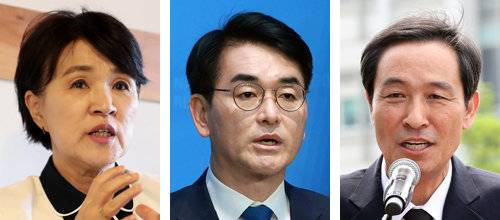 (왼쪽부터)강금실, 박용진, 우상호.