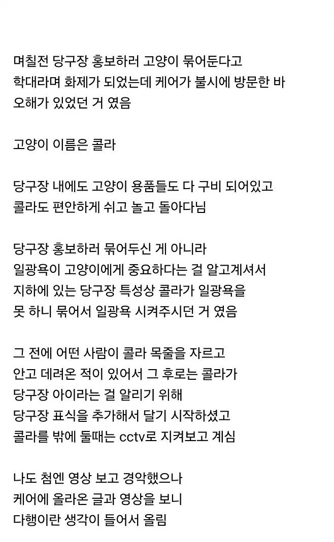 thumb-17459807121058_1000x1625.webp.ren.jpg 오해였던 당구장 홍보하기 위해 밖에 묶여져있던 고양이