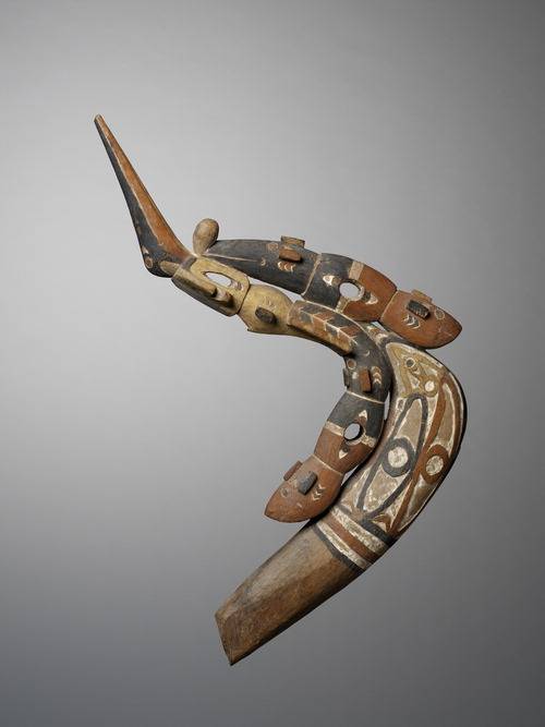 파푸아뉴기니 카누 장식.