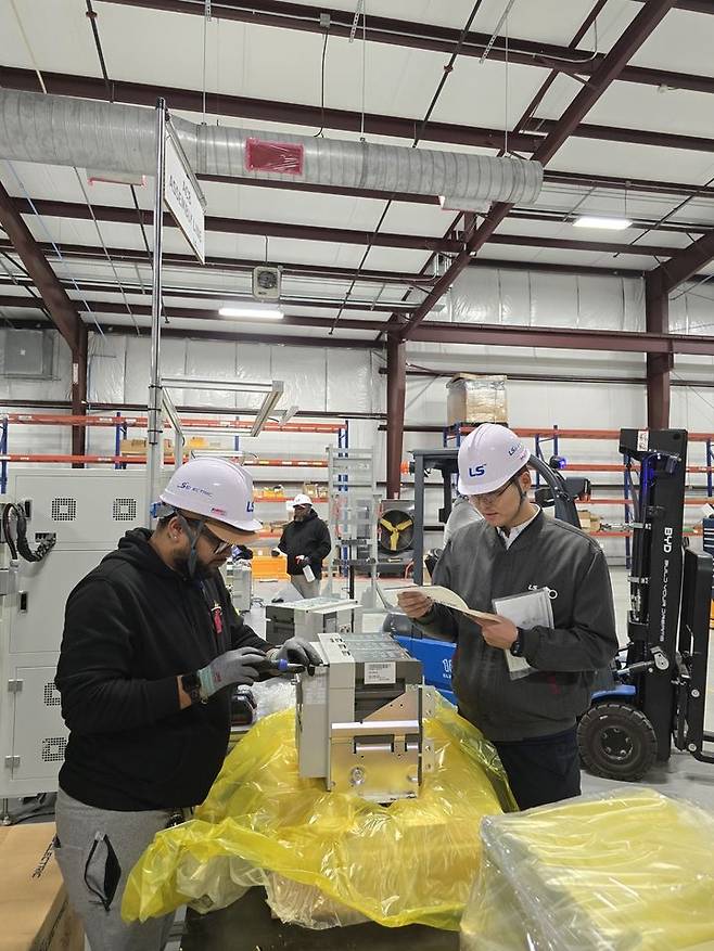 [서울=뉴시스]미국 텍사스주 배스트럽에 위치한 LS일렉트릭 테크센터 내부. (사진 = LS) 2025.04.29. photo@newsis.com  *재판매 및 DB 금지