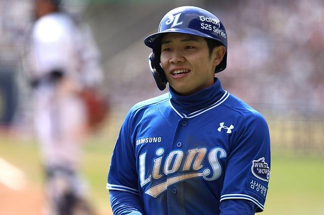 ▲ 올 시즌 좋은 활약을 선보이던 김지찬은 향후 2주 정도 결장이 예상되고 있다 ⓒ 삼성 라이온즈