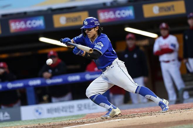 ▲ 연일 맹타를 기록하며 활약 중인 김성윤 ⓒ삼성라이온즈