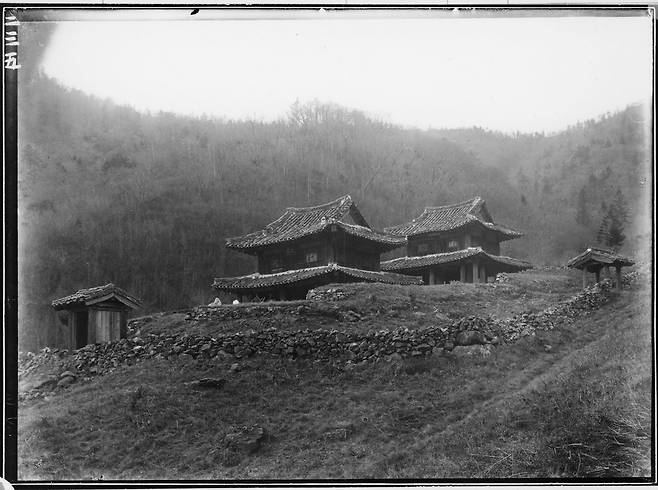 오대산사고 전경 유리건판 자료  [국립중앙박물관 제공. 재판매 및 DB 금지]
