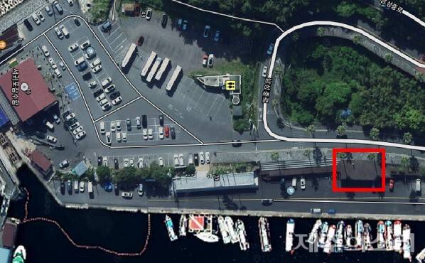 푸드트럭 설치 예정지. 해당 장소는 항만구역이다. 사진=서귀포시. ⓒ제주의소리