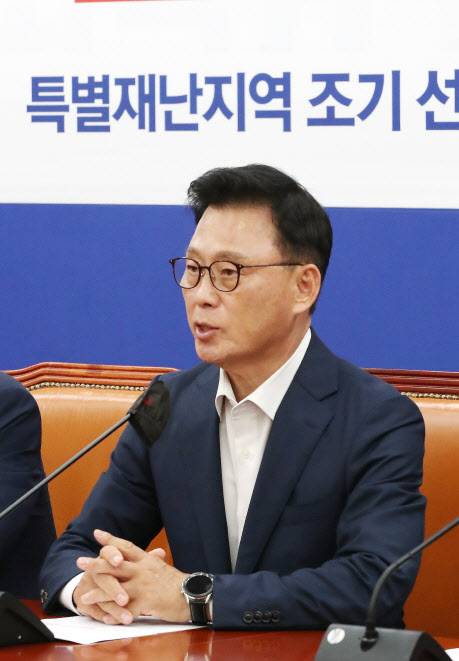 박광온 전 더불어민주당 원내대표가 지난 2023년 7월20일 서울 여의도 국회에서 열린 정책조정회의에서 모두발언을 하고 있다. (사진=뉴스1)