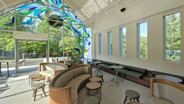 스타벅스 양산통도사점 본관 내부 전경