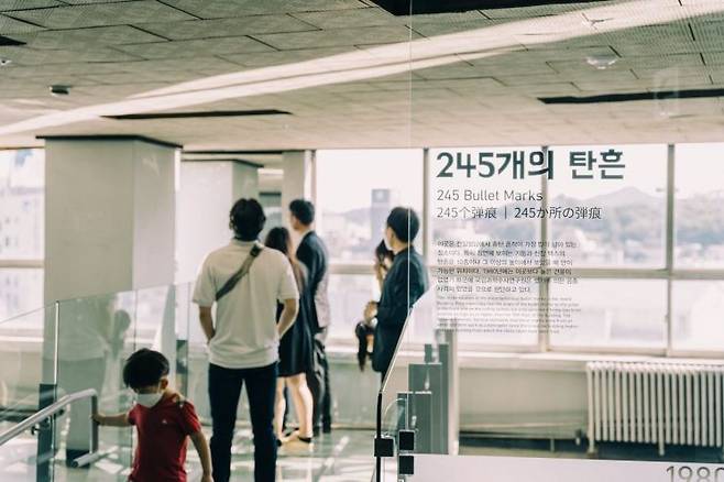 전일빌딩245 탄흔. 광주시 제공